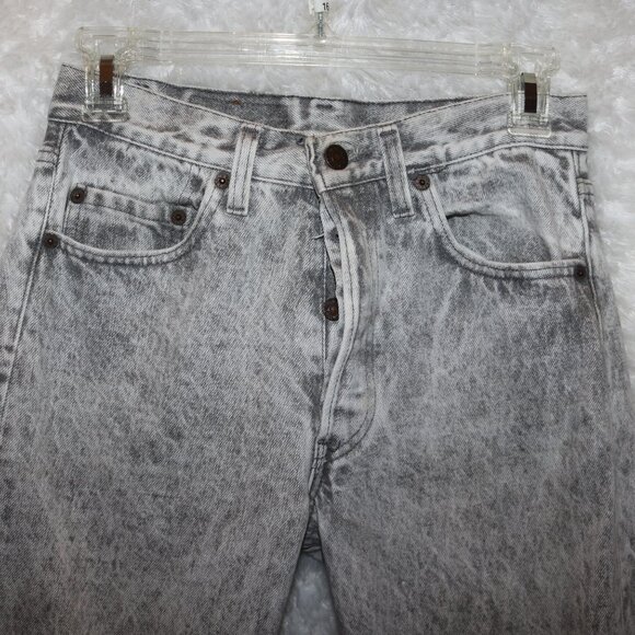 Levi's 501 vintage acid washed jeans size 28x32 in incredible condition - Picture 2 of 7